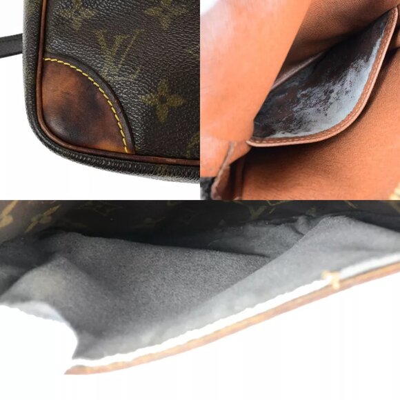LOUIS VUITTON Danube Shoulder Bag Monogram Leather Brown France M45266 61YF386 - Picture 13 of 15